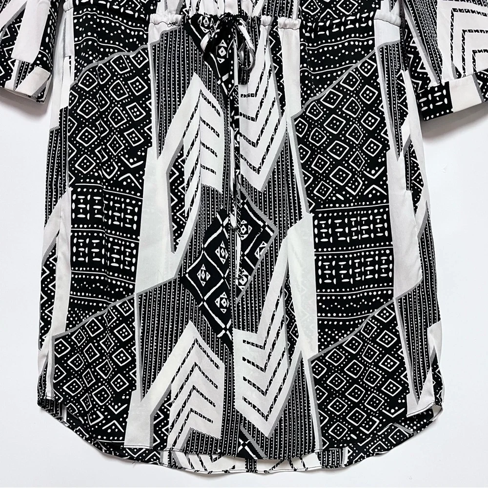 Diana von Furstenberg x Revolve Freya Silk Stretch Shirt Dress Size 2 FLAWED - Picture 6 of 14